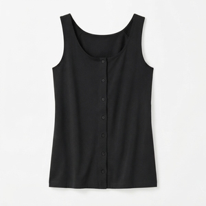 Cheap Price Breathable Quick Dry O Neck Automated Cutting Technics Solid Pattern Women's Tank Tops High Quality - Product Image 5