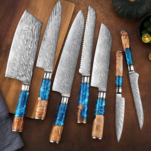 Juego de Cuchillos de Cocina de Acero de Damasco, Colección de Cuchillos Profesionales para Chef, para Uso en el Hogar, Cocina, Restaurante y Culinaria - Product Image 1