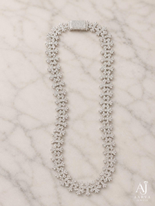 Collar de Plata de Ley 925 con Cruz de Moissanita Bañada en Rodio, Cadena de Eslabones Helados, Joyería Unisex de Moda para Boda, Fiesta o Regalo - Product Image 5