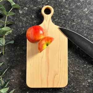 Tabla de Cortar Rectangular de Madera de Acacia Rústica Hecha a Mano, Duradera, de 1.2 cm de Grosor, Apta para Lavavajillas, para Cocina y Hogar - Product Image 3