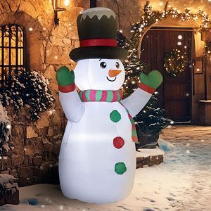 Decorazioni Natalizie Gonfiabili a Forma di Pupazzo di Neve 6 FT con Luci LED per Interni/Esterni Giardino/Festa - Product Image 2