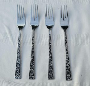 Juego de Tenedores Minimalistas de Acero Inoxidable, Diseño Elegante, Utensilios de Cocina - Product Image 2