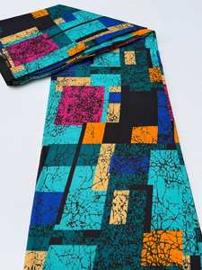 Tissu Coton Imprimé Wax Africain de Haute Qualité, Conception Sur Mesure pour Vêtements, Éthiopie - Product Image 3