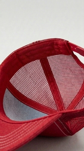 Casquette de baseball trucker vintage délavée en coton avec dos en maille, visière incurvée, surpiqûres contrastées, ajustable, style streetwear décontracté - Product Image 6
