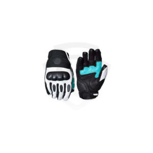 Gants de moto en cuir personnalisés pour l'hiver, à doigts entiers, pour la course, compatibles écran tactile, antidérapants, imperméables, respirants, avec protection des articulations - Product Image 3