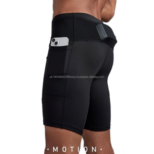 Pantalones cortos para correr al aire libre para hombre, mallas atléticas para correr, pantalones cortos de gimnasio, mallas para hombre, pantalones cortos de compresión con logotipo personalizado - Product Image 3