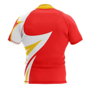 เสื้อรักบี้น้ำหนักเบาสำหรับกิจกรรมกลางแจ้ง ขายส่งแบบ OEM คุณภาพสูง สวมใส่สบาย เหมาะสำหรับทีมกีฬา ช่วยเพิ่มประสิทธิภาพในการเล่นกีฬา - Product Image 2