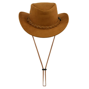 Custom Premium Quality Genuine Leather <b>Hats</b> <b>Western</b> Cowboy <b>Hats</b> Custom Size Comfortable Outdoor Leather Cowboy <b>Hat</b> - Product Image 2