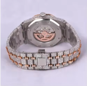 Montre de luxe unisexe VVS D Color Moissanite, automatique mécanique, style Hip Hop, entièrement sertie de diamants, cadran de qualité supérieure pour homme - Product Image 4