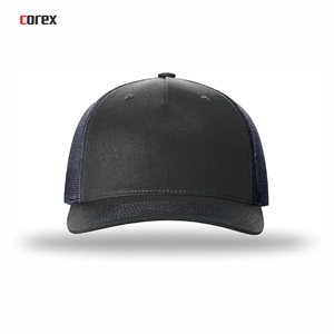 Dark Blue 5-Panel Trucker <b>Hat</b> Breathable Waterproof Mesh Sporty Fashion Adjustable Unisex Outdoor Spring <b>Summer</b> - Product Image 2
