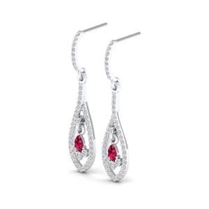 REYES Nouveautés Bijoux de mode Boucles d'oreilles en or massif 14 carats avec moissanite, faites à la main, design personnalisé, cadeau de mariage, bijoux fins - Product Image 5
