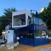 Casas Contenedor de Acero y Madera de Dos Pisos, Desmontables, de Lujo, Prefabricadas Directamente de Fábrica, Instalación Rápida