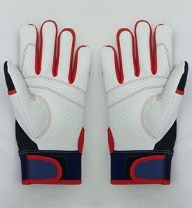 Original Leather Customizable Eco-Friendly High Quality Baseball Batting Gloves Lightweight Flexible Design Left Closure <b>Hook</b> - Product Image 2