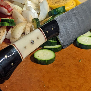 Versatile Damascus Steel <b>Kitchen</b> Knife Set With Strong Build And Comfortable Grip For Everyday <b>Kitchen</b> Work - Product Image 6