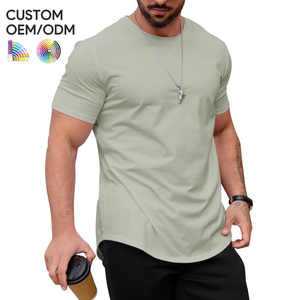 T-shirt en coton tricoté 100 % pour homme, coupe classique, manches courtes, respirant, écologique, séchage rapide, anti-plis, support OEM/ODM - Product Image 3
