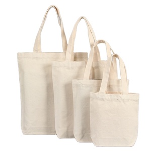 Customized Promotional Gift Blank Logo Printed Eco-friendly Organic Muslin shopping Calico Cotton Canvas Tote Bag
