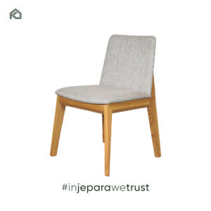 Juego de Sillas de Comedor de Madera Maciza Natural de Estilo Japonés Moderno para Dormitorio y Sala de Estar, Hecho en Indonesia - Product Image 3
