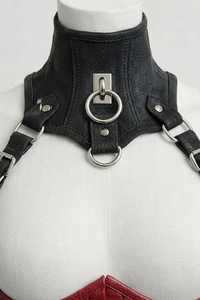 Conjunto de Arnés de Cuero Premium Personalizado, Corsé, Sujetador, Gargantilla y Correa para Muslo, Vestidos de Fantasía, Tallas Grandes, Moda Gótica Punk - Product Image 4