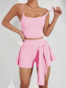 Women 3 Piece <b>Activewear</b> Set Custom OEM Adjustable Strap Sports Bra Long Sleeve Crop Top <b>Leggings</b> - Product Image 4