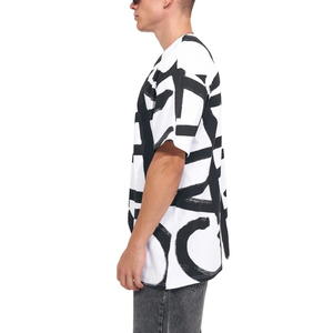 T-shirt en coton à imprimé graphique pour homme, coupe décontractée, streetwear tendance, tissu doux et respirant pour un usage quotidien - Product Image 2