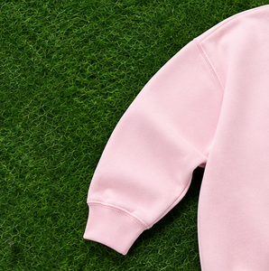 Sweat à capuche en polaire rose bébé de qualité supérieure, couleur unie, manches régulières, vêtement d'hiver unisexe, logo personnalisé - Product Image 5