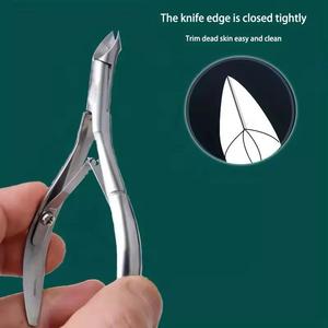 Morje Surgical Comfort Grip <b>Cuticle</b> Cutter Stainless Steel Non-Slip Handle Nail Care Trimming <b>Tool</b> - Product Image 1