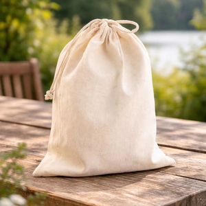 Sac de rangement en jute naturel écologique avec poignées durables pour l'organisation de la maison et l'usage quotidien - Product Image 1