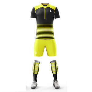 Tenue d'équipe de football pour hommes, maillot de football uni, ensembles de maillots de sport en polyester 100% à séchage rapide, couleur unie - Product Image 6