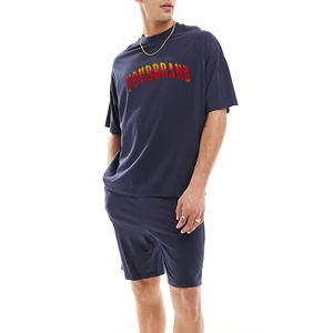 Sport Solid <b>Knit</b> Sweater OEM Men's Sweater Summer Lightweight Cotton Nylon <b>Knit</b> T Shirt <b>Knit</b> Shorts <b>Knit</b> <b>Set</b> - Product Image 1