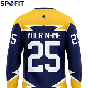 Maillot de hockey sur glace personnalisé avec impression par sublimation intégrale, respirant, séchage rapide, polyester, pour équipe professionnelle - Product Image 5