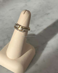 Igi/gia แล็บตัดเพชรวินเทจ14K สีเหลืองแหวนแต่งงาน/งานหมั้นใส่ได้ทั้งชายและหญิงสีขาวทองคุณภาพดีสำหรับงานปาร์ตี้ครบรอบ-คุ้มค่า - Product Image 1