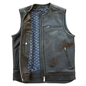 Chaleco de Cuero para Hombre, Diseño Moderno, Transpirable, de la Mejor Calidad, Venta al Por Mayor, Bajo MOQ, para Venta en Línea - Product Image 4