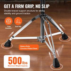 เก้าอี้กลองหมุนได้สูง21.3-26.4/540-670มม. เบาะรองนั่งปรับระดับได้500ปอนด์/227กก. น้ำหนักสูงสุด360 ° - Product Image 5