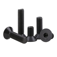 Vis à six pans creux à tête plate DIN7991 boulons Allen CSK entièrement filetés en acier 10.9 de qualité oxyde noir