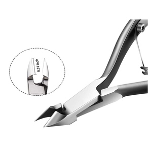 Coupe-cuticules professionnel en acier inoxydable noir mat de qualité supérieure - Outil durable pour les ongles avec une large ouverture de mâchoire pour les ongles épais - Product Image 5