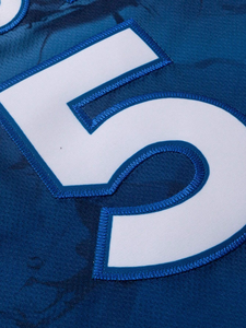Camiseta de Baloncesto Degradada para Hombre, Azul y Blanco, con Nombre y Número Personalizados, Sublimada, sin Mangas, Uniforme de Equipo - Product Image 4