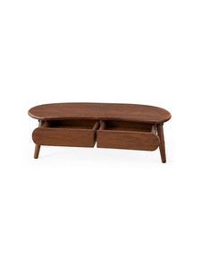 Modern Solid Wood Coffee Table Storage <b>Drawers</b> Midcentury Design Eco-Friendly Handmade Furniture for Living Room Apartment House - Product Image 5
