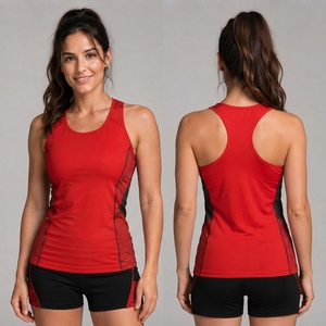 Débardeur pour femme de haute qualité, sans manches, conçu avec un tissu extensible confortable pour la gym, l'entraînement et les occasions décontractées - Product Image 6