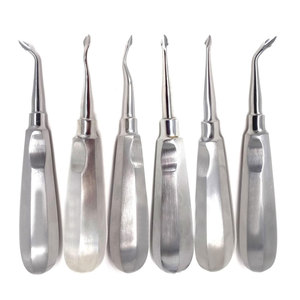 เครื่องมือถอนรากฟันสแตนเลสแบบมืออาชีพ ลดราคาพิเศษ ได้รับการรับรองมาตรฐาน CE ด้ามจับตามหลักสรีรศาสตร์ ใช้ซ้ำได้ - Product Image 1