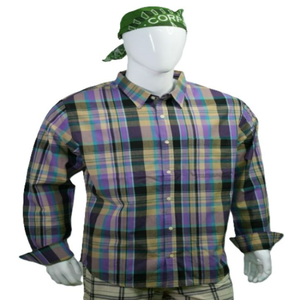 Chemise en flanelle tricotée à manches longues pour homme, col montant, 100 % coton, anti-plis, avec logo personnalisé, nouvelle tendance, vente chaude - Product Image 4