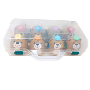 Brown Bear Shaped Push Bells 8 <b>Note</b> Diatonic <b>Note</b> Bells Early Music Learning Animal Themed Educational Music Toys Preschool - Product Image 2
