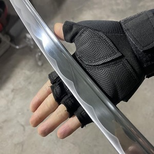 ดาบวากิซาชิทำมือ ลายมังกร ด้ามจับหนัง PU ดาบคาตานะสำหรับสะสม ใบมีดตกแต่ง ด้ามจับสีดำ ดีไซน์ประณีต - Product Image 3