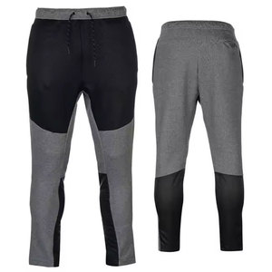 Pantalon de survêtement pour homme, color-block, design épissé, taille élastique, fermeture à cordon, respirant, décontracté, pour l'automne - Product Image 1