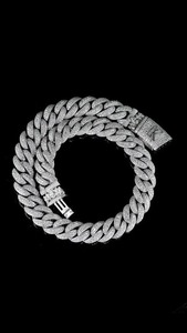 Collar de cadena de cuerda de moissanita chapado en rodio de plata S925 de primera calidad, joyería de moda brillante para hombres y mujeres, disponible para la venta. - Product Image 6