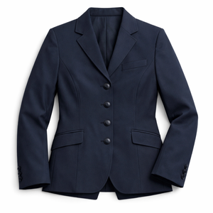 Chaqueta Clásica Azul Marino para Espectáculos Ecuestres, Chaqueta de Salto, Blazer Profesional para Competencias de Equitación - Product Image 1