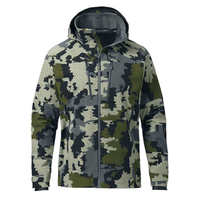 Chaqueta de Caza Impermeable con Camuflaje para Hombre, Chaqueta Táctica de Tela Silenciosa para Exteriores, Parka con Capucha de Camuflaje, Ropa de Abrigo para Pesca y Senderismo