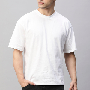 Camiseta Oversize de Punto para Hombre, Estilo Urbano, Nueva Colección de Verano, Vintage, Holgada, con Estampado Lavado, Manga Corta, 100% Algodón Transpirable - Product Image 4