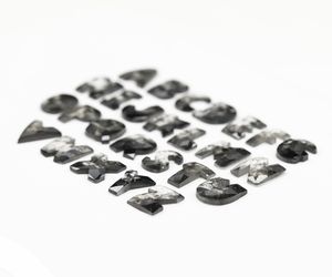 Diamantes de laboratorio con corte excelente de sal y pimienta, letras del alfabeto A-Z, corte único, color E, F, claridad VVS-VS, ideales para joyería. ¡Gran venta! - Product Image 5