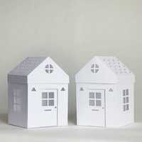 Lanterne à bougie en métal noir mat, inspirée de la ferme, écologique, durable, faite à la main, en forme de maison, pour Noël, Halloween, la Saint-Valentin