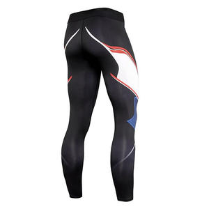 Ensemble de vêtements de sport pour hommes, 2 pièces, chemises de compression à manches longues et leggings longs jusqu'aux chevilles, pour la salle de sport, la remise en forme et l'entraînement, ensemble Rah Guard et leggings pour hommes - Product Image 6